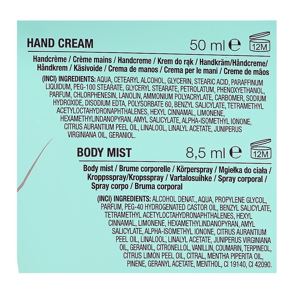 Sence Magic Mint Self Care Kit, Body Mist 8.5ml + Lip Balm 10ml + Bath Fizzer 60g + Hand Cream 50ml - Image 3