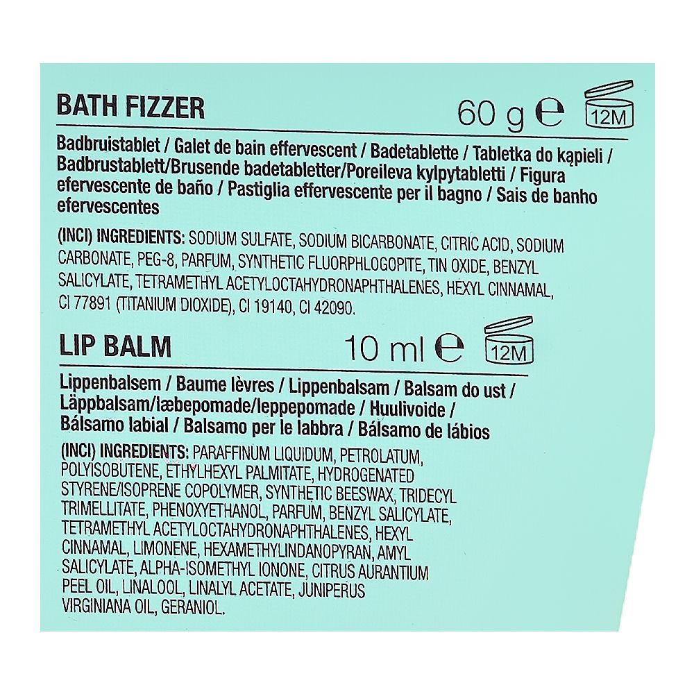 Sence Magic Mint Self Care Kit, Body Mist 8.5ml + Lip Balm 10ml + Bath Fizzer 60g + Hand Cream 50ml - Image 4