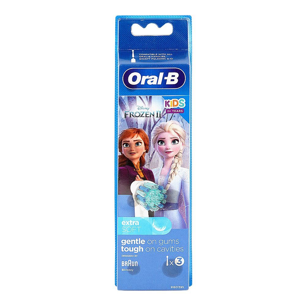 Oral-B Disney Frozen II Kids Replacement Brush Heads, Extra Soft, 3-Pack - Main Image