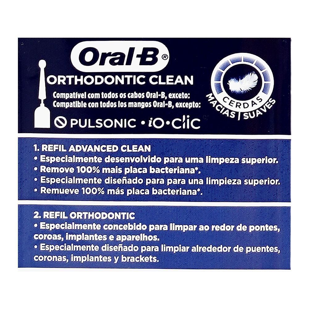 Oral-B Pro Series Orthodontic Clean Replacement Brush Heads, 2-Pack - Image 4