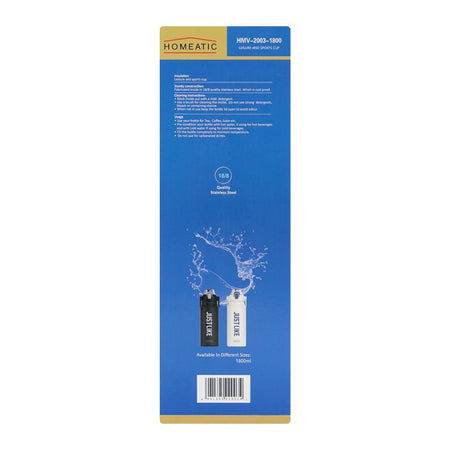 Homeatic Steel Water Bottle, 1800ml, White, HMV-2003 - Image 6