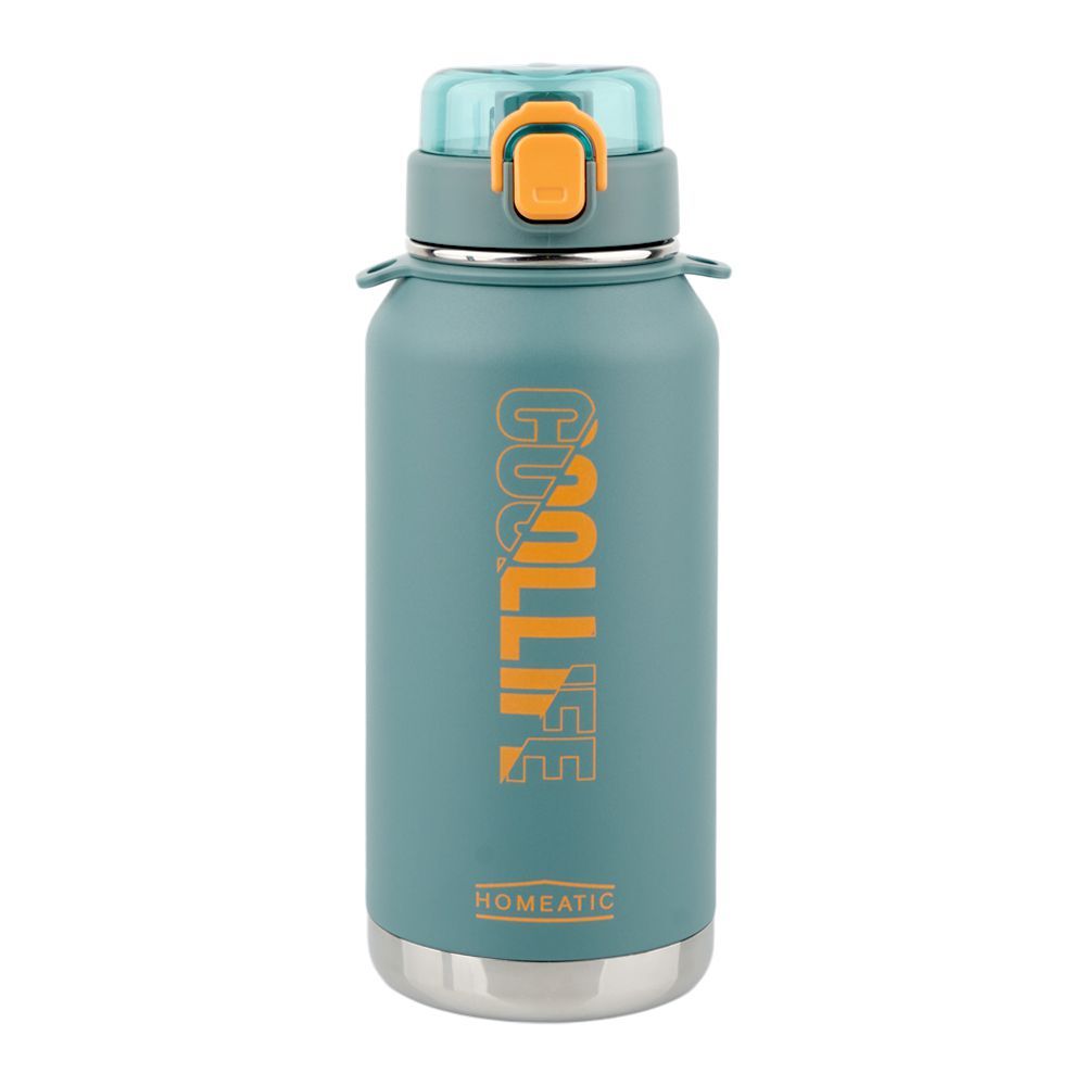 Homeatic Steel Water Bottle, 1100ml, Green, HMV-2004 - Main Image
