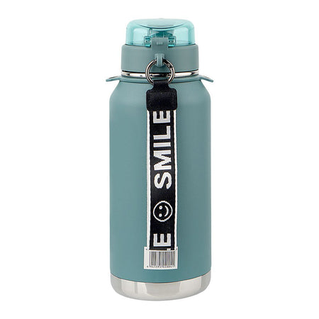 Homeatic Steel Water Bottle, 1100ml, Green, HMV-2004 - Image 2