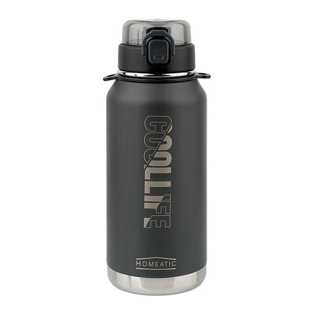 Homeatic Steel Water Bottle, 1100ml, Grey, HMV-2004 - Main Image