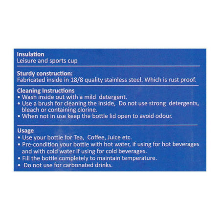 Homeatic Steel Water Bottle, 1100ml, Grey, HMV-2004 - Image 7