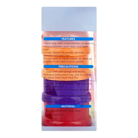 Mum Love Colourful Milk Powder Container, BPA Free, A3649 - Image 4