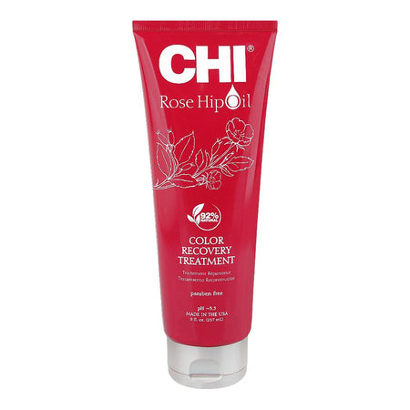 CHI Rose Hip Oil 92% Natural Color Recovery Hair Treatment, Paraben Free, 237ml - Main Image