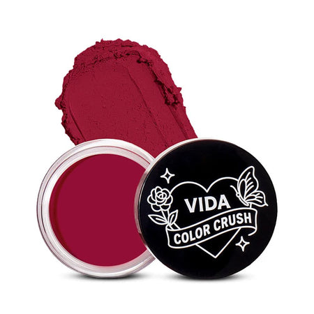 Vi'da New York Color Crush Matte Cream Lip & Cheek Tint, 02 Dusk Petal, 8g - Main Image