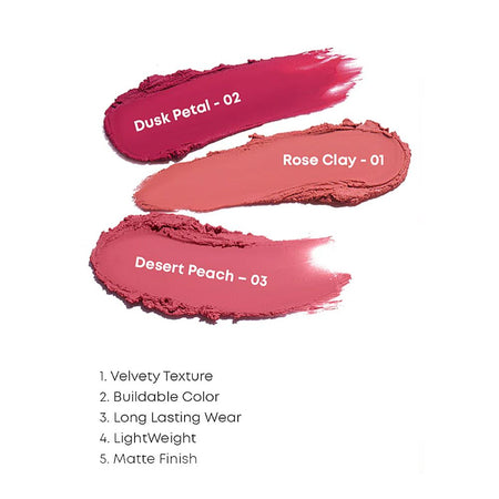 Vi'da New York Color Crush Matte Cream Lip & Cheek Tint, 03 Desert Peach, 8g - Image 2
