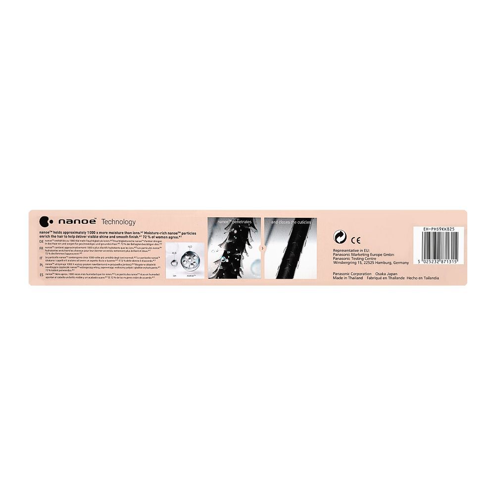 Panasonic Enrich + Shine Nanoe Hair Straightener, 100-240V, EH-PHS9KK825 - Image 4
