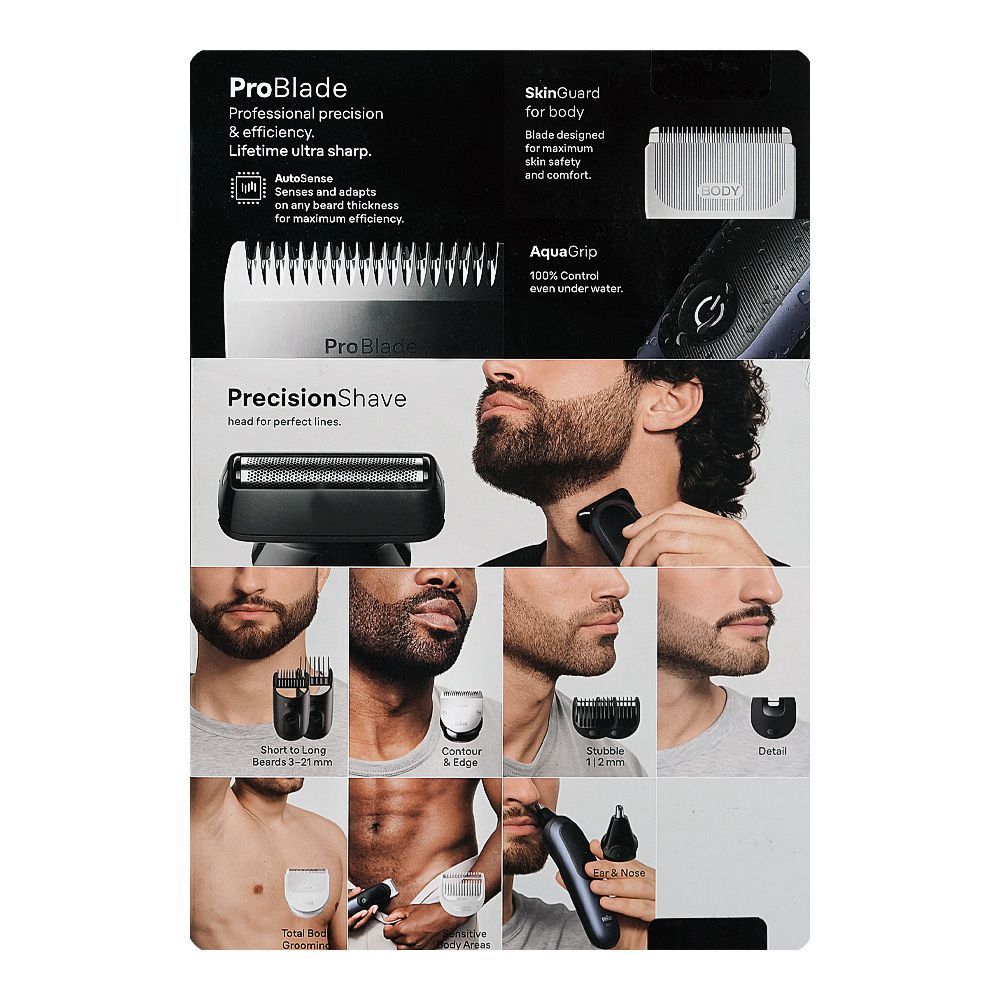 Braun All-in-Series 7 11-In-1 Hair Trimmer, 120 Minutes Run Time, Waterproof, AIO-7540 - Image 3