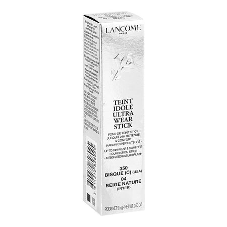 Lancome Paris Teint Idole Ultra Wear & Comfort Foundation Stick, 350 Bisque C 04 Beige Nature, 9.5g - Image 4