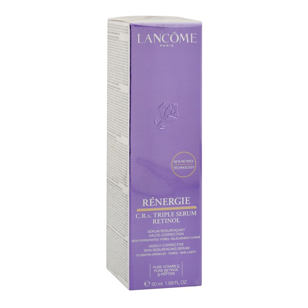 Lancome Paris Renergie C.R.X Triple Serum Retinol, Shea Butter, Jojoba Seed Oil, For Radiant Skin, 50ml - Main Image