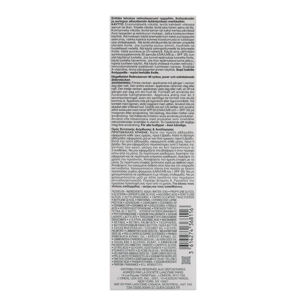 Lancome Paris Renergie C.R.X Triple Serum Retinol, Shea Butter, Jojoba Seed Oil, For Radiant Skin, 50ml - Image 4