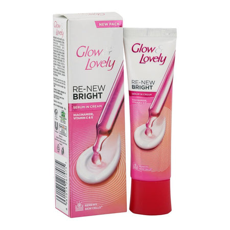 Glow & Lovely Re-New Bright Serum In Cream, Niacinamide, Glycerin, 25g - Main Image