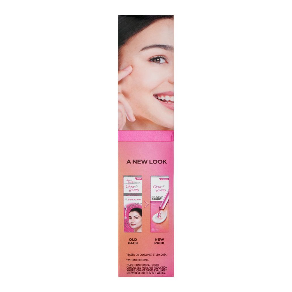 Glow & Lovely Re-New Bright Serum In Cream, Niacinamide, Glycerin, 25g - Image 3