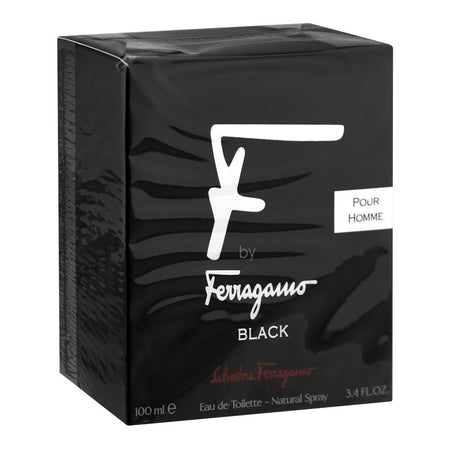 Salvatore Ferragamo F By Ferragamo Black Pour Homme, Eau De Toilette, For Men, 100ml - Image 2