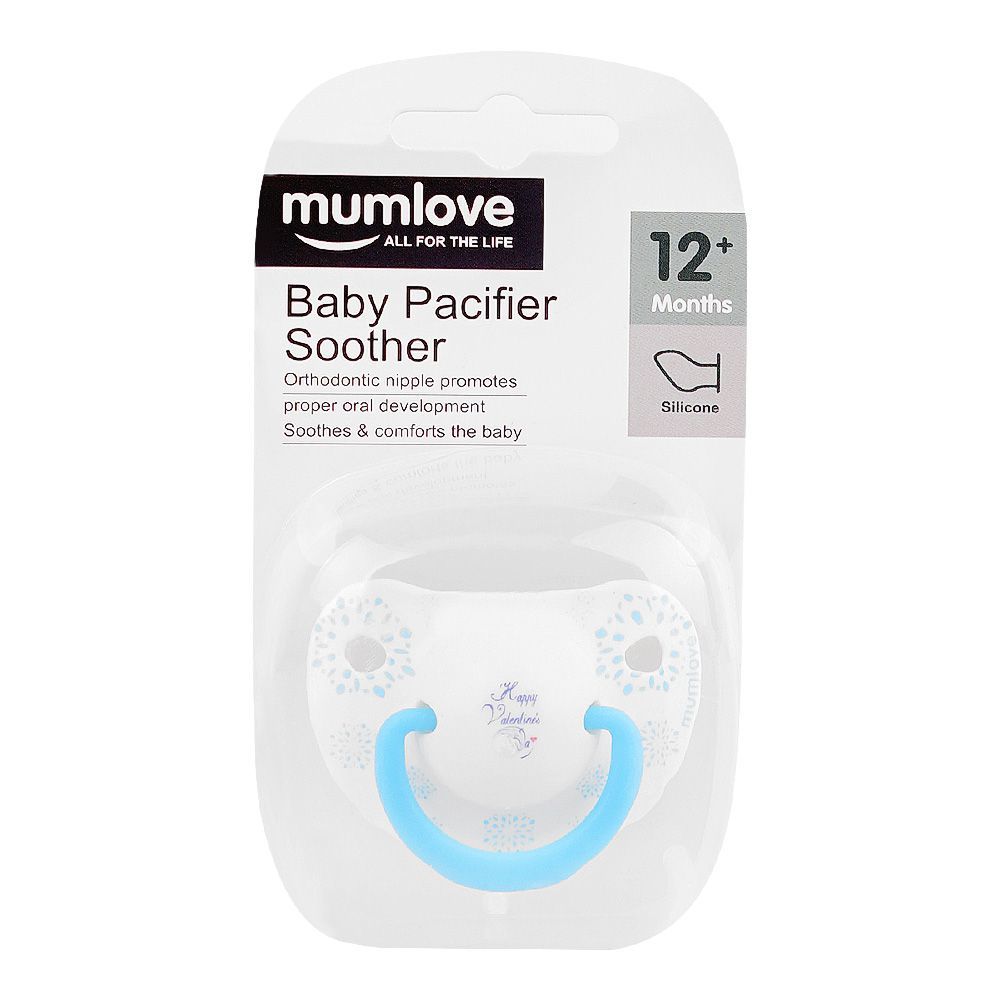 Mum Love Baby Pacifier Soother, 12+ Months, Blue, P3638 - Main Image