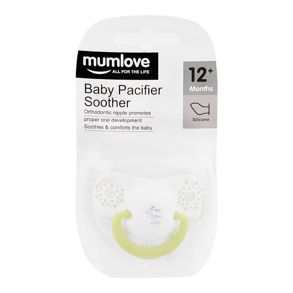 Mum Love Baby Pacifier Soother, 12+ Months, Green, P3638 - Main Image