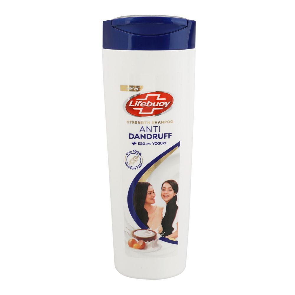 Lifebuoy Egg & Yogurt Anti Dandruff Strength Shampoo, Niacinamide, Citric Acid, 370ml - Main Image