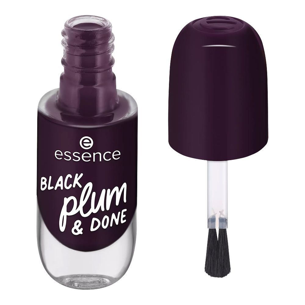 Essence Gel Nail Colour, 84 Black Plump & Done, 8ml - Main Image