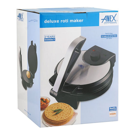 Anex Deluxe Roti Maker, 10-Inches, 1200W, 220-240V, AG-2030 - Image 3