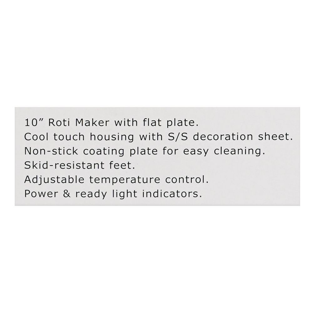 Anex Deluxe Roti Maker, 10-Inches, 1200W, 220-240V, AG-2030 - Image 6