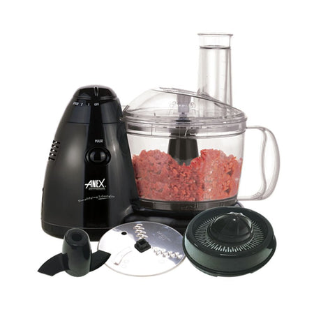 Anex Deluxe Food Processor, 450W, 220V-240V, 1800ml Bowl, Black, AG-1041 - Main Image
