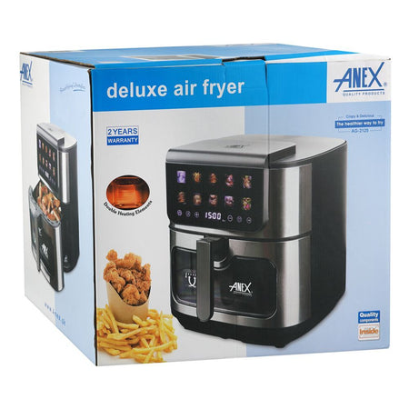 Anex Deluxe Air Fryer, 1700 + 500W, 220-240V, 8 Liters, AG-2125 - Image 2