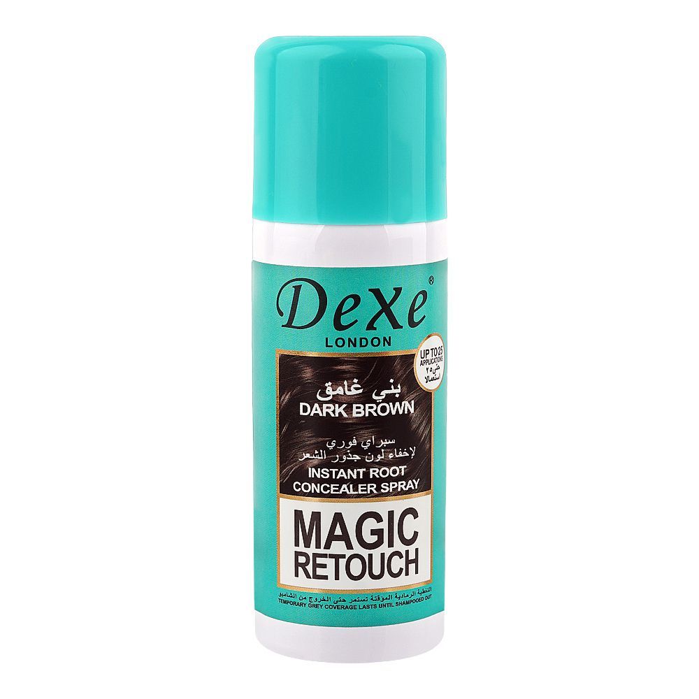 Dexe Magic Retouch Dark Brown Instant Root Concealer Spray, For All Types Of Hair, 75ml - Main Image