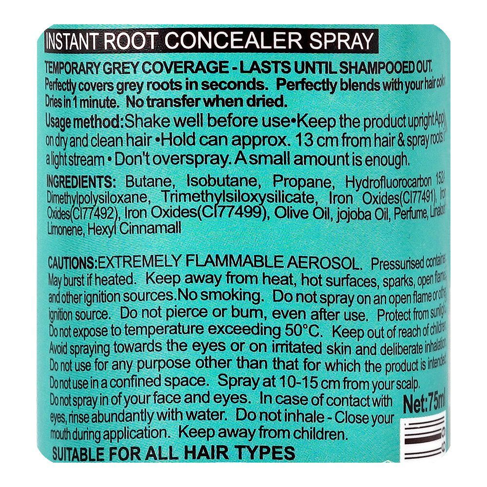 Dexe Magic Retouch Dark Brown Instant Root Concealer Spray, For All Types Of Hair, 75ml - Image 3