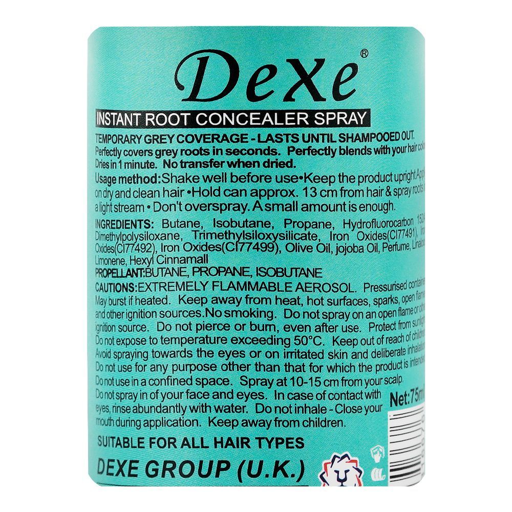Dexe Magic Retouch Light Brown Instant Root Concealer Spray, For All Types Of Hair, 75ml - Image 3