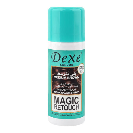 Dexe Magic Retouch Medium Brown Instant Root Concealer Spray, For All Types Of Hair, 75ml - Main Image