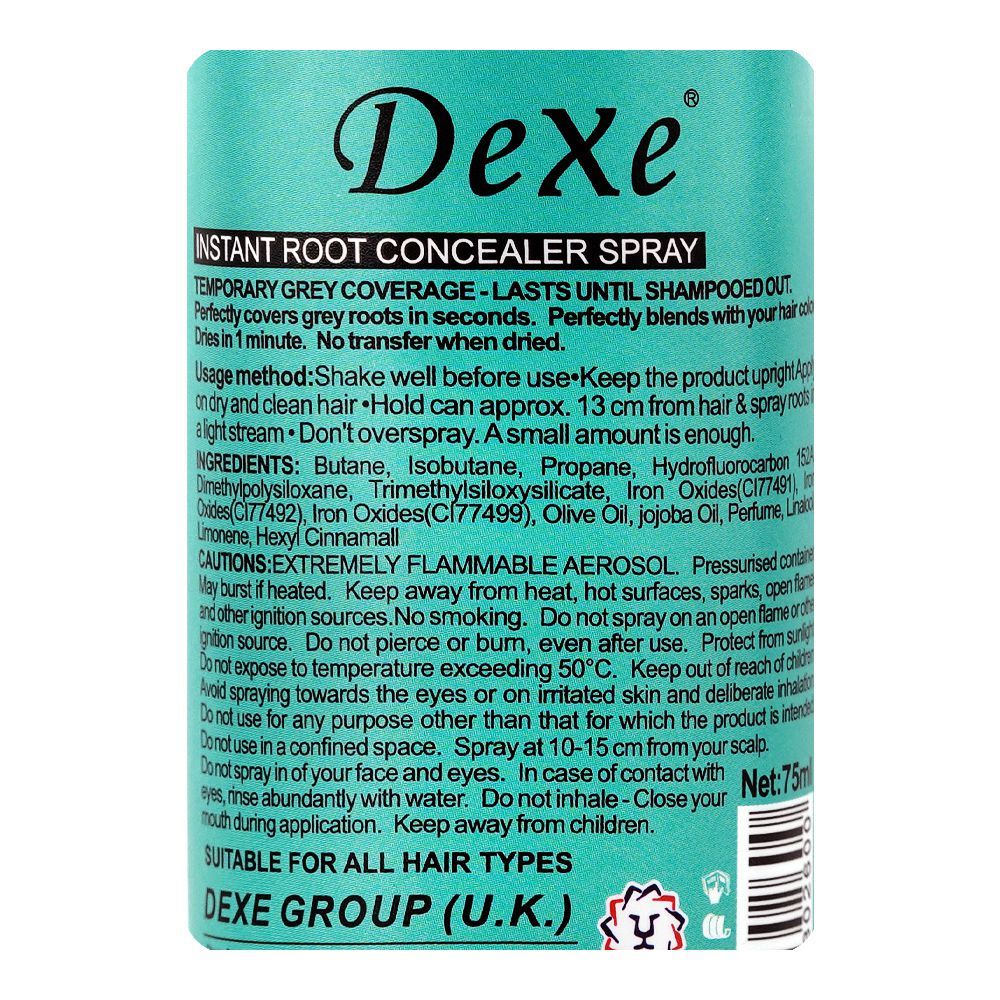 Dexe Magic Retouch Medium Brown Instant Root Concealer Spray, For All Types Of Hair, 75ml - Image 3