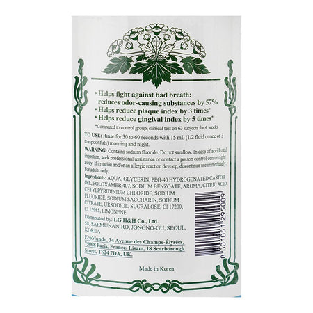 Euthymol Icy Mint Fresh Blend Mouth Wash, Alcohol Free, 500ml - Image 3
