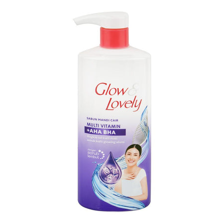 Glow & Lovely Multi Vitamin + AHA BHA Liquid Bath Soap, 550ml - Main Image