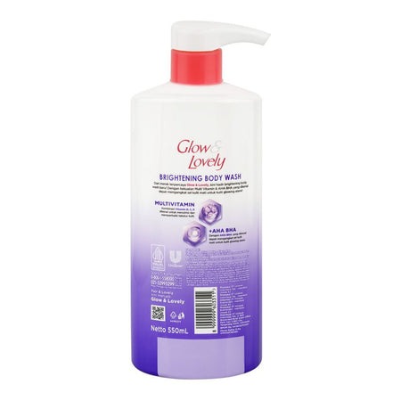 Glow & Lovely Multi Vitamin + AHA BHA Liquid Bath Soap, 550ml - Image 2