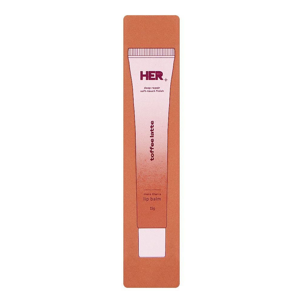 Her Beauty Pro-Collagen Peptide Gloss Lip Balm, Toffee Latte, 15g - Image 2