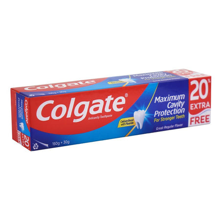 Colgate Maximum Cavity Protection Toothpaste, 150g + 30g 20% Extra Free - Main Image