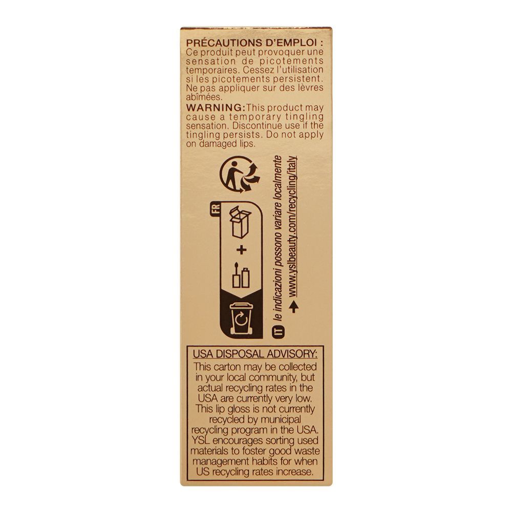 Yves Saint Laurent Love Shine Plumping Lip Oil Gloss, 44 Nude Lavalliere, 6ml - Image 3