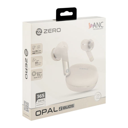 Zero Opal ANC Z Wireless Earbuds, 5 Hours Run Time, IPX4 Water Resistant, Beige - Image 3