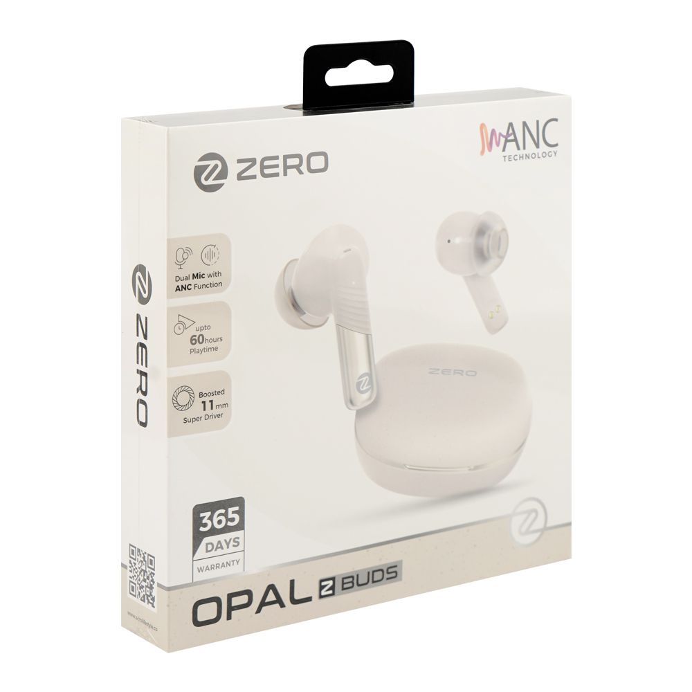 Zero Opal ANC Z Wireless Earbuds, 5 Hours Run Time, IPX4 Water Resistant, Beige - Image 3