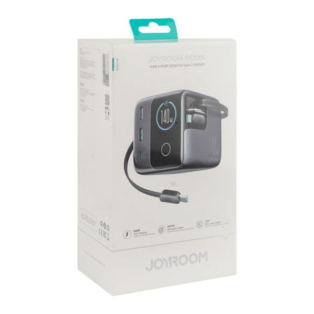 Joyroom Podix 5-Port Desktop Gan Charger, 140W, Dark Grey, JR-TRD01 - Image 2