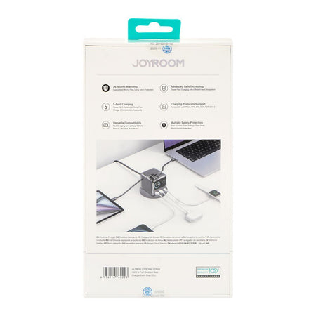 Joyroom Podix 5-Port Desktop Gan Charger, 140W, Dark Grey, JR-TRD01 - Image 3