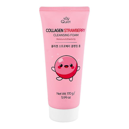 Quret Collagen Strawberry Cleansing Foam, Glycerin, 170g - Main Image