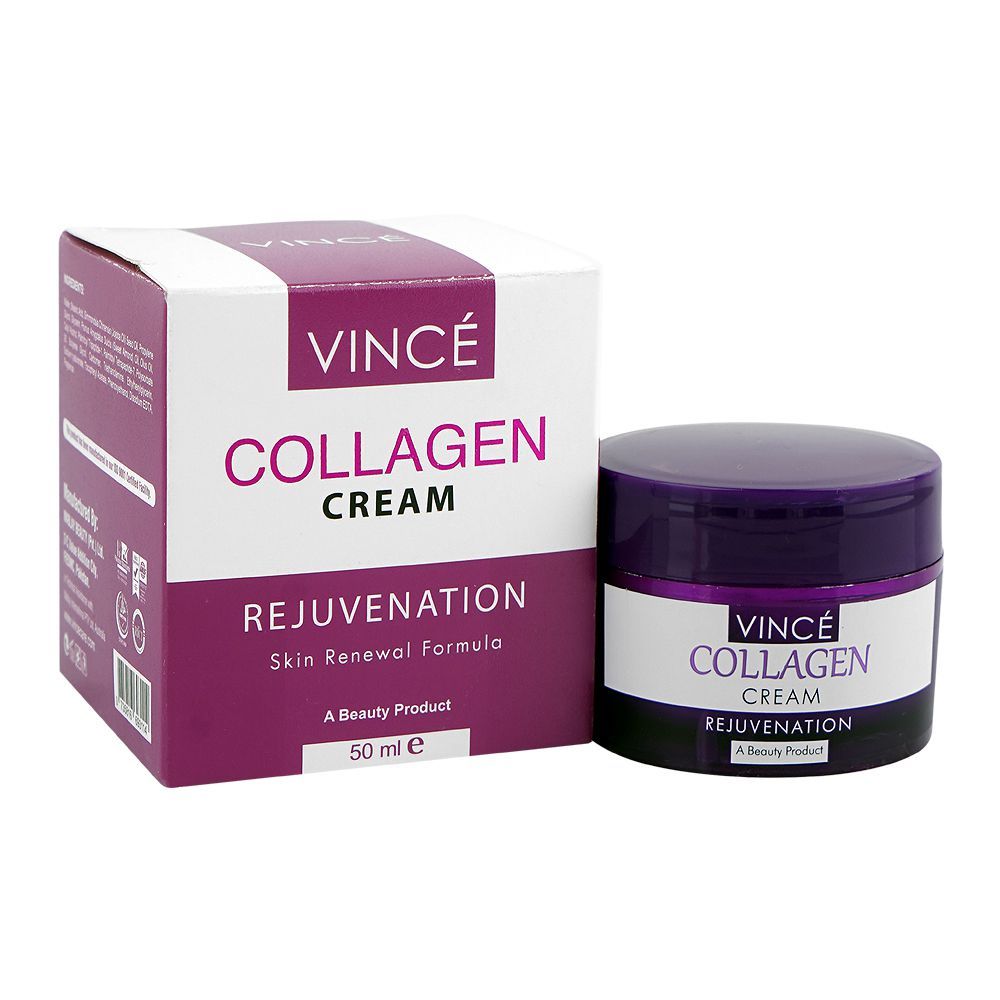 Vince Rejuvenation Collagen Cream, Almond Oil, Jojoba Oil, 50ml - Main Image