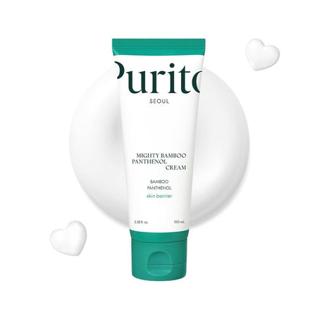 Purito Mighty Bamboo Panthenol Facial Cream, Skin Care, Bamboo Extract, Panthenol, 100ml - Image 2