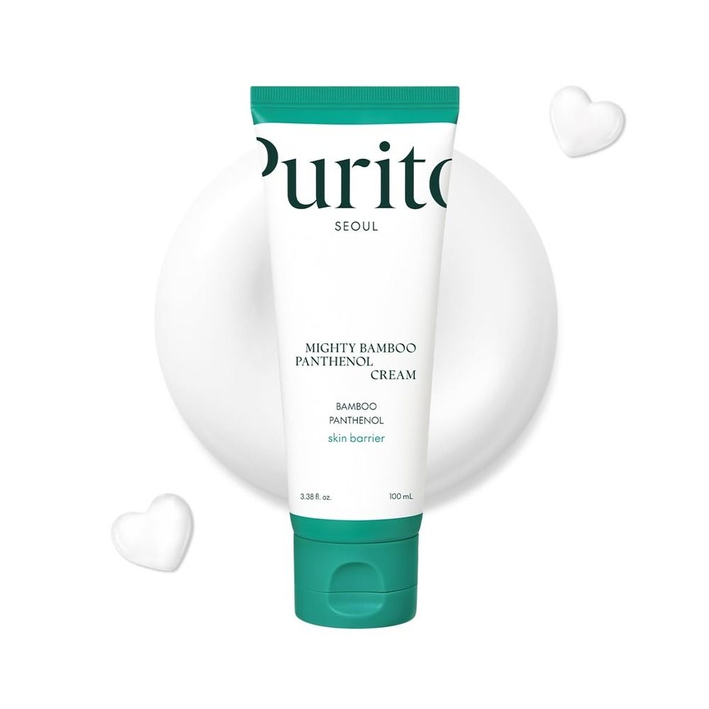 Purito Mighty Bamboo Panthenol Facial Cream, Skin Care, Bamboo Extract, Panthenol, 100ml - Image 2