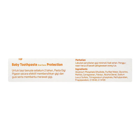 Pigeon Orange Flavour Baby Toothpaste Oral Care Protection, 45g, H81630 - Image 3