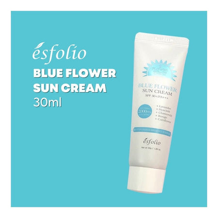 Esfolio Blue Flower SPF50+/PA+++ Sun Cream, UV Protection & Hydration Care, 30g - Main Image